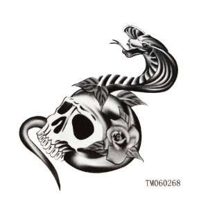  King Horse temporary tattoos small skull cobra for men 