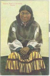 pc7305 postcard Eskimo Maid of Keewalik Alaska  