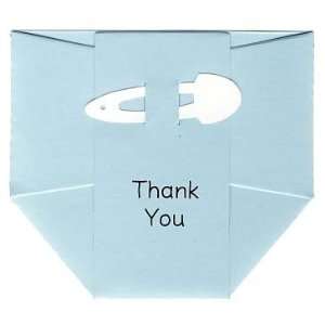 Blue Diaper Baby Thank You Cards   Baby Gift or Baby Shower Thank You 