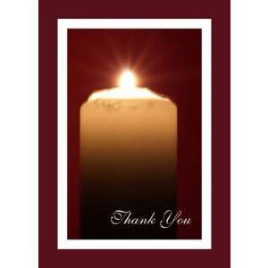 Religious Funeral Thank You Note Card   Candle Health 