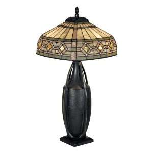    Quoizel Diamante Tiffany 2 Light Table Lamp