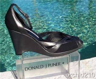 Donald Pliner ~COUTURE~TORTOISE~LEATHER~$335 WEDGE Shoe  