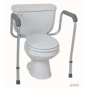  Medline Foldable Toilet Safety Rail Health & Personal 