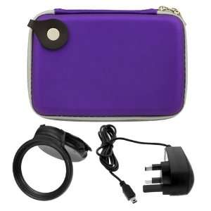  GTMax Windshield Mount + Purple 5 inch Eva Pouch Carrying 