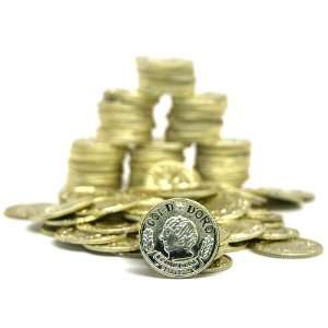  Plastic Gold Coins Toys & Games