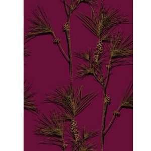  Pine Bran   Shocking Pink Indoor Wallcovering