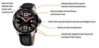  33151 Lifestyles Concorso Villa Swiss Quartz Date Black Watch Watches
