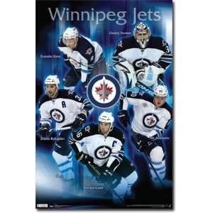 Winnipeg Jets Collage 2011 NHL (Evander Cane Dustin Byfuglien Andrew 