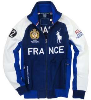   Lauren Womens Blue Label RL Racing Track Jacket, France Clothing